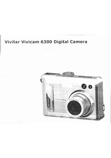 Vivitar Vivicam 6300 manual. Camera Instructions.